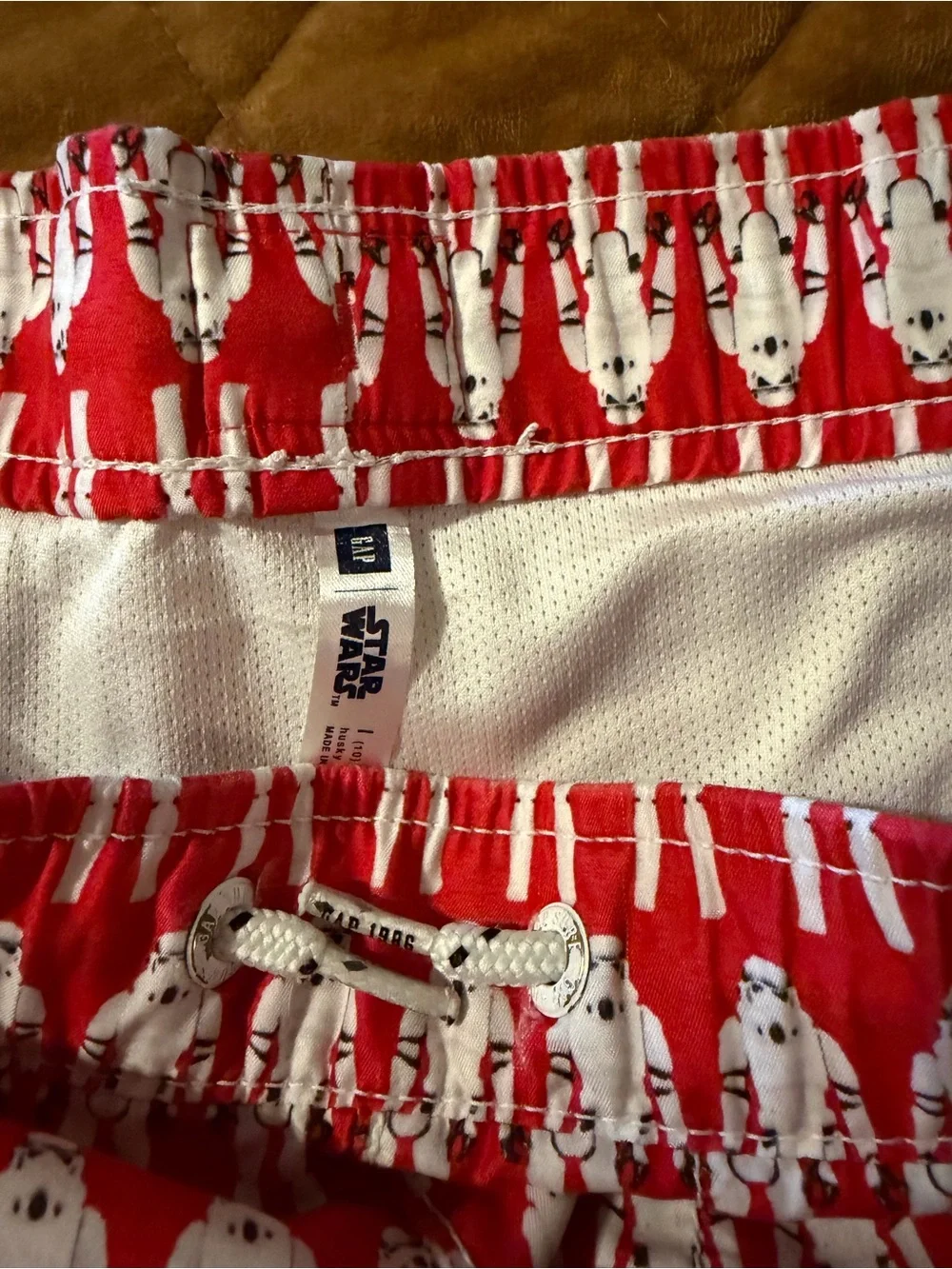 GAP Boys Star Wars, Stormtroopers,Darth Vader Swim Trunks boys Husky 10